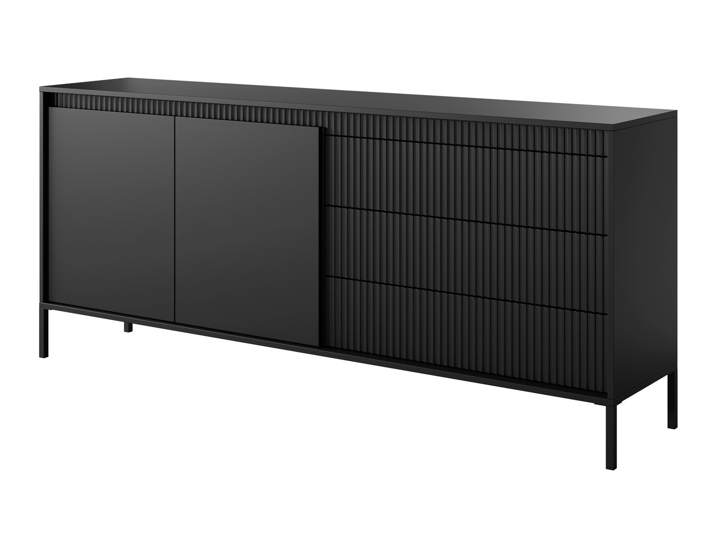 Komód Romfele 102 (Fekete)