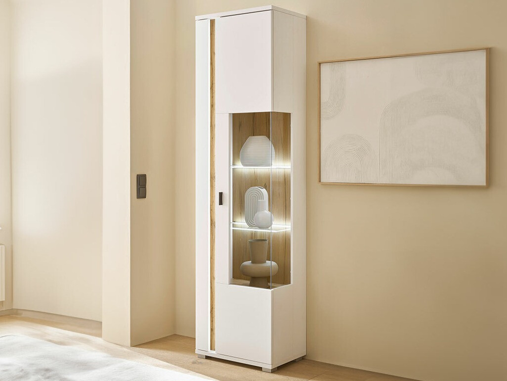 Könyvespolc Avimavi 100 (Fehér + Wotan tölgy)