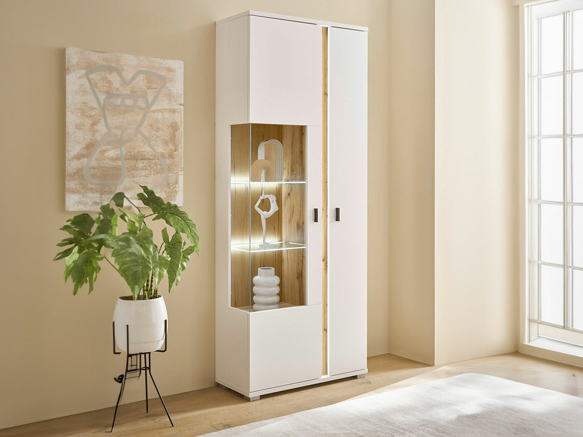 Könyvespolc Avimavi 101 (Fehér + Wotan tölgy)