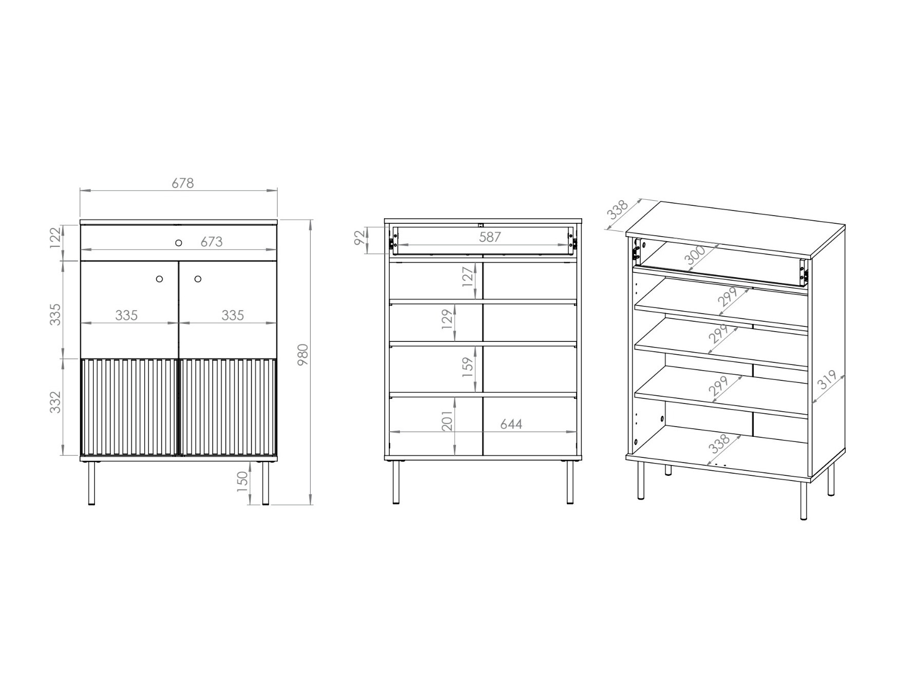 Cipőtároló Marmeli 115
