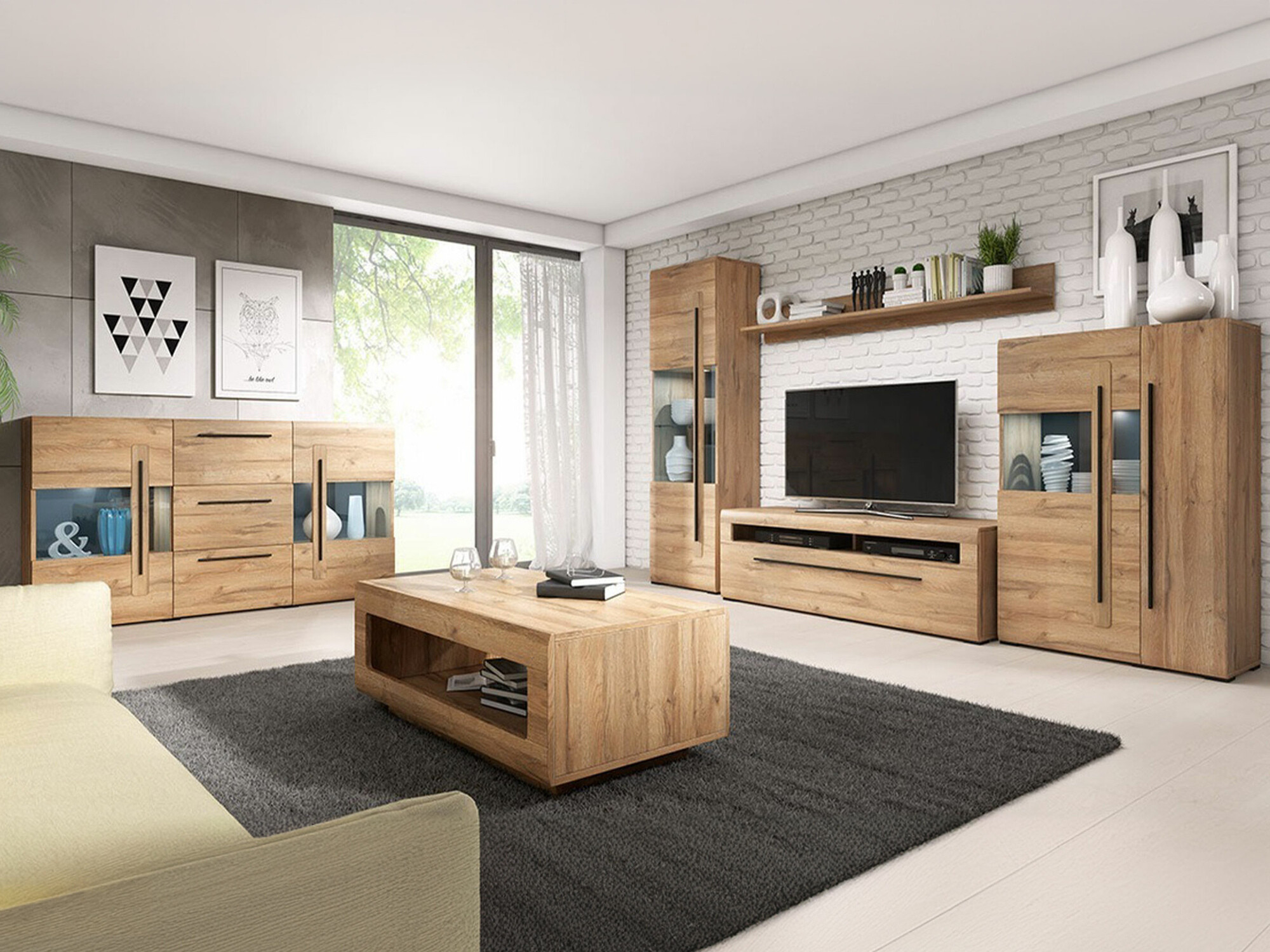 Nappali szett Ophsalu 112 (Grandson tölgy)