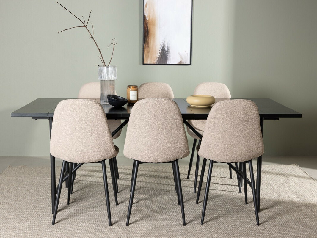 Étkezőgarnitúra Dallas 3964 (Bézs + Fekete)