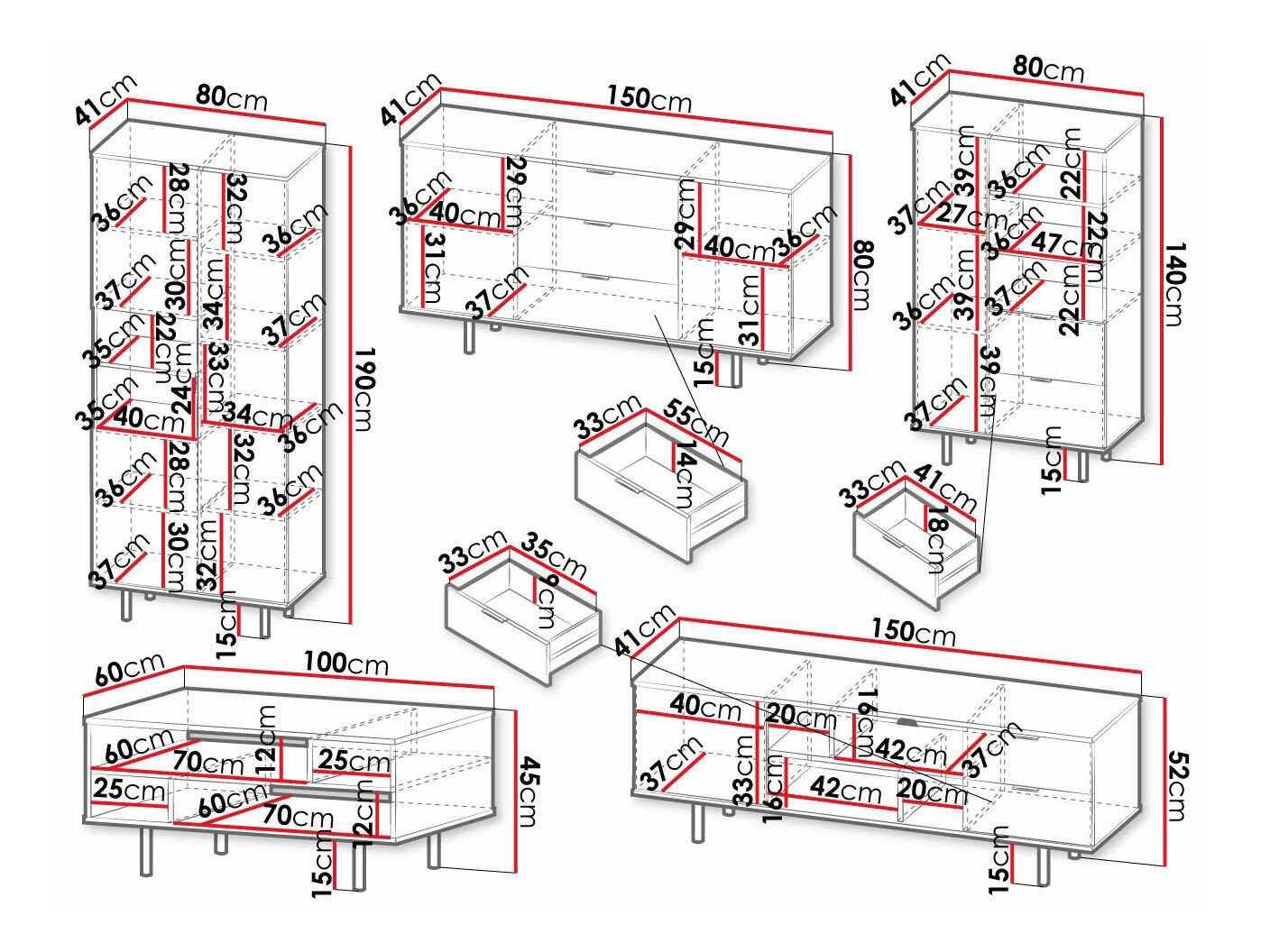 Nappali szett Decus I (Kasmír)