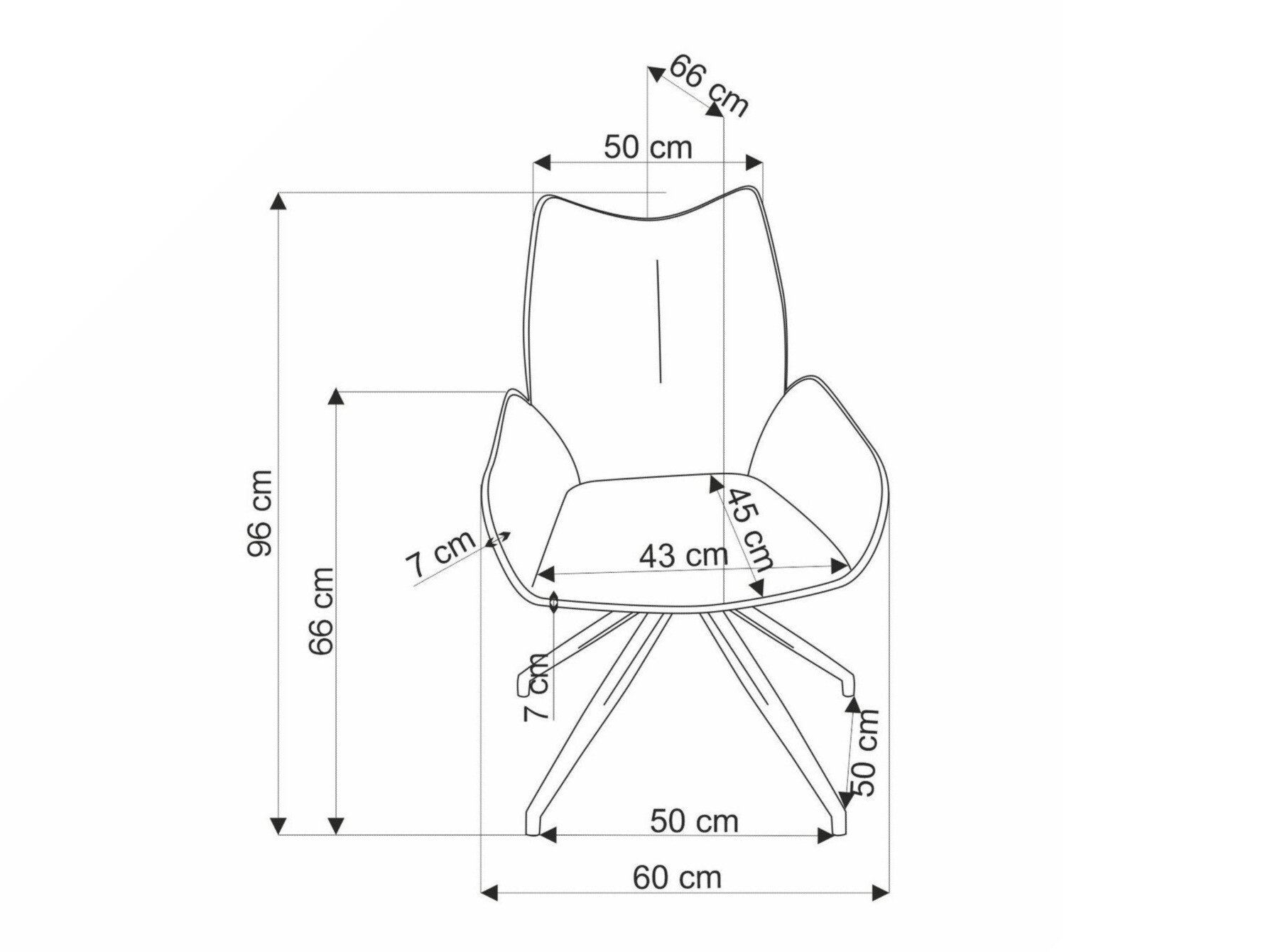 Szék Houston 1862 (Szürke)