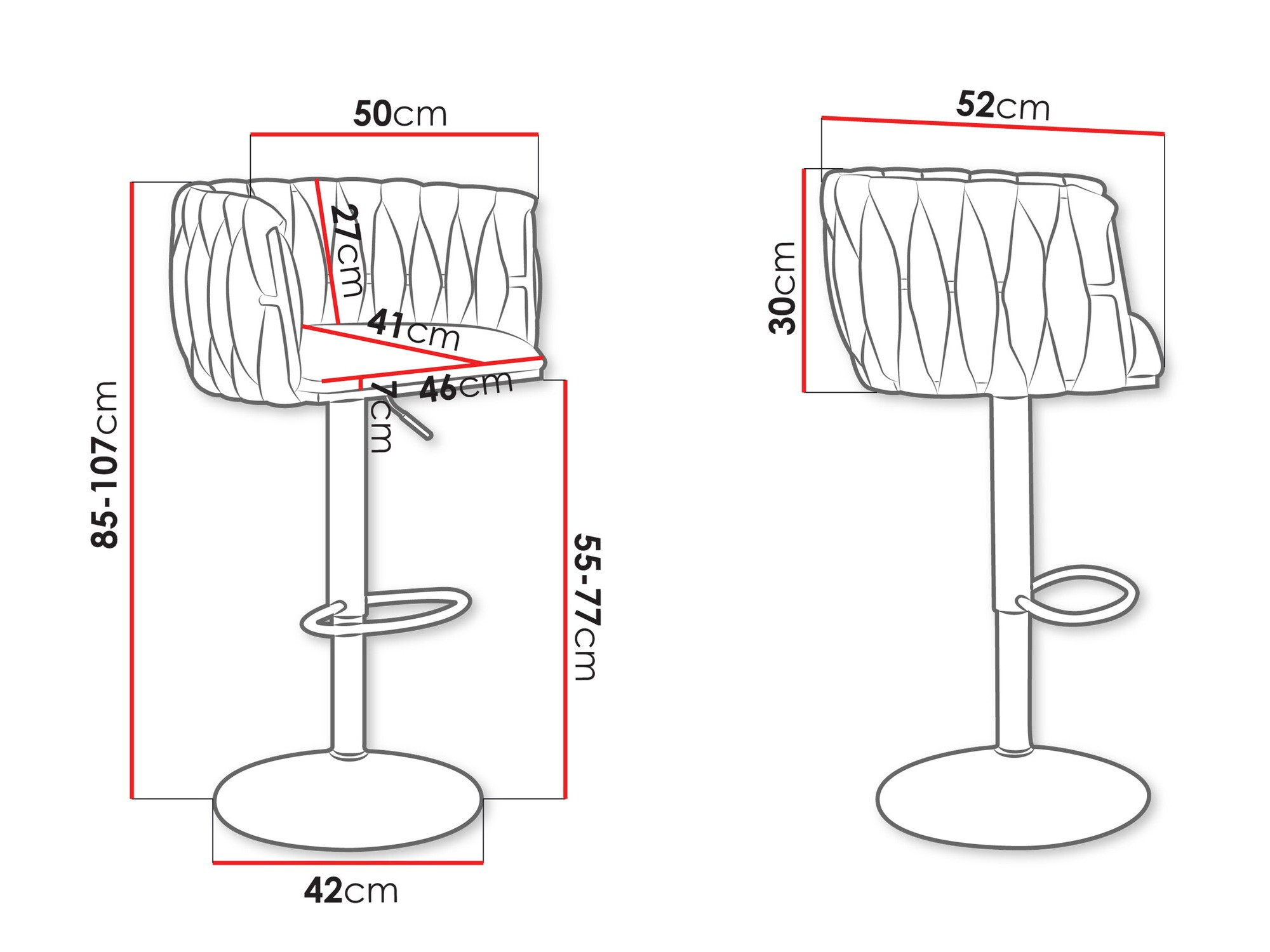 Bárszék Comfivo Hilaritas IV (Aranysárga + Bézs)