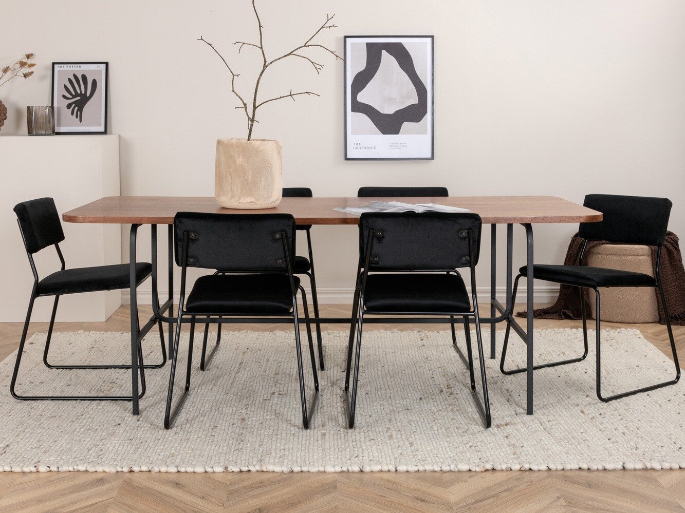 Étkezőgarnitúra Dallas 2795 (Fekete)