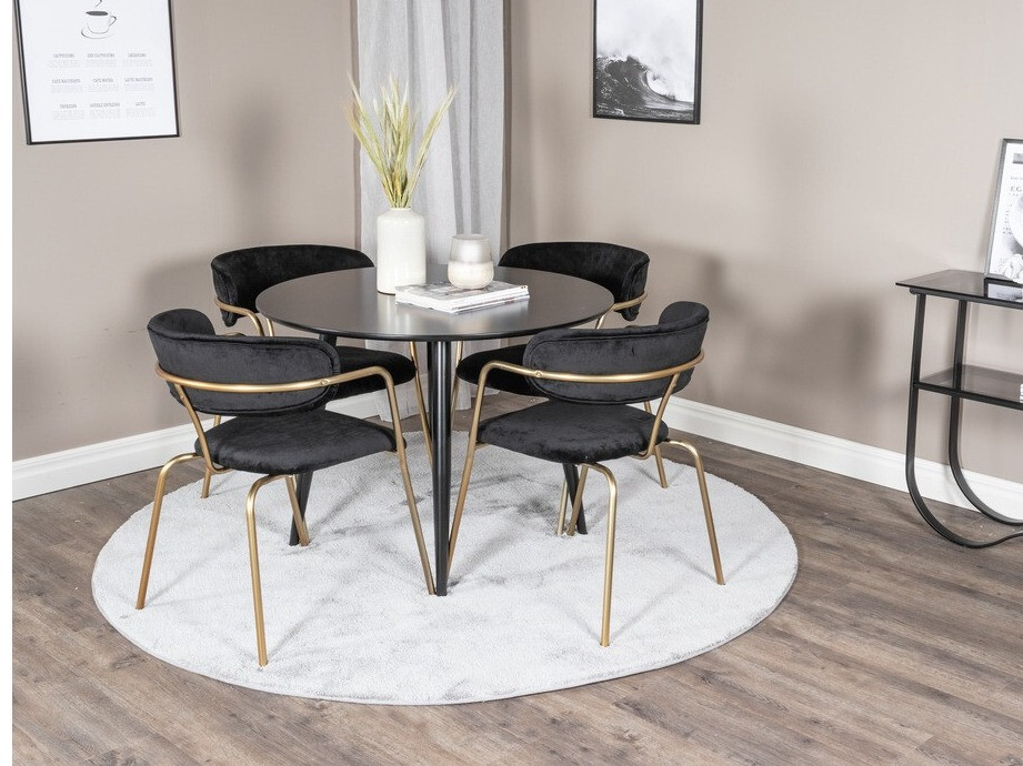 Szék Dallas 108 (Fekete + Sárgaréz)