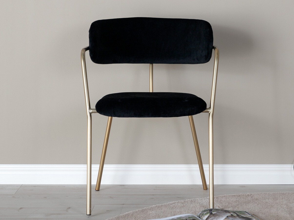 Szék Dallas 108 (Fekete + Sárgaréz)