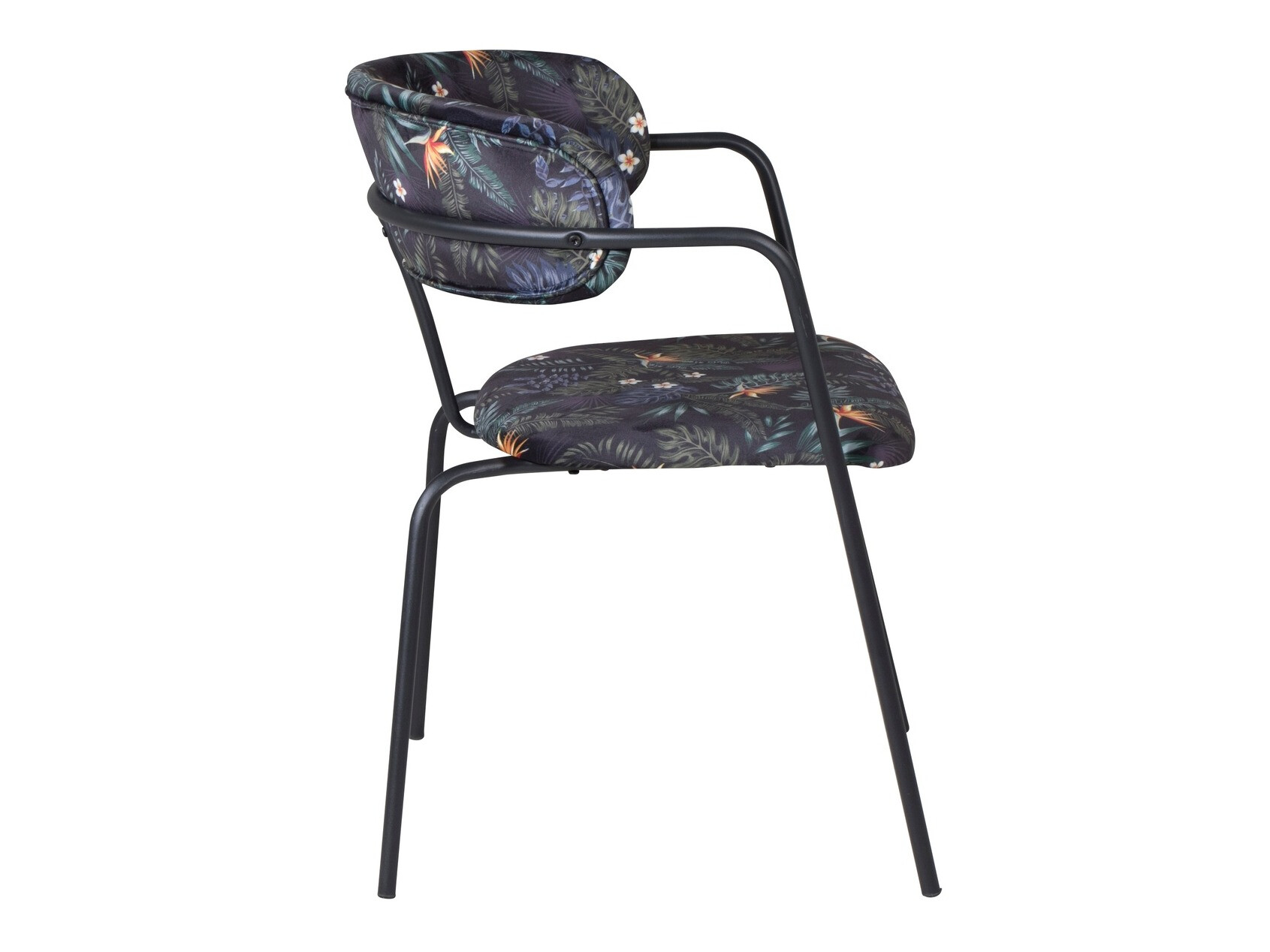 Szék Dallas 108 (Virágos minta + Fekete)