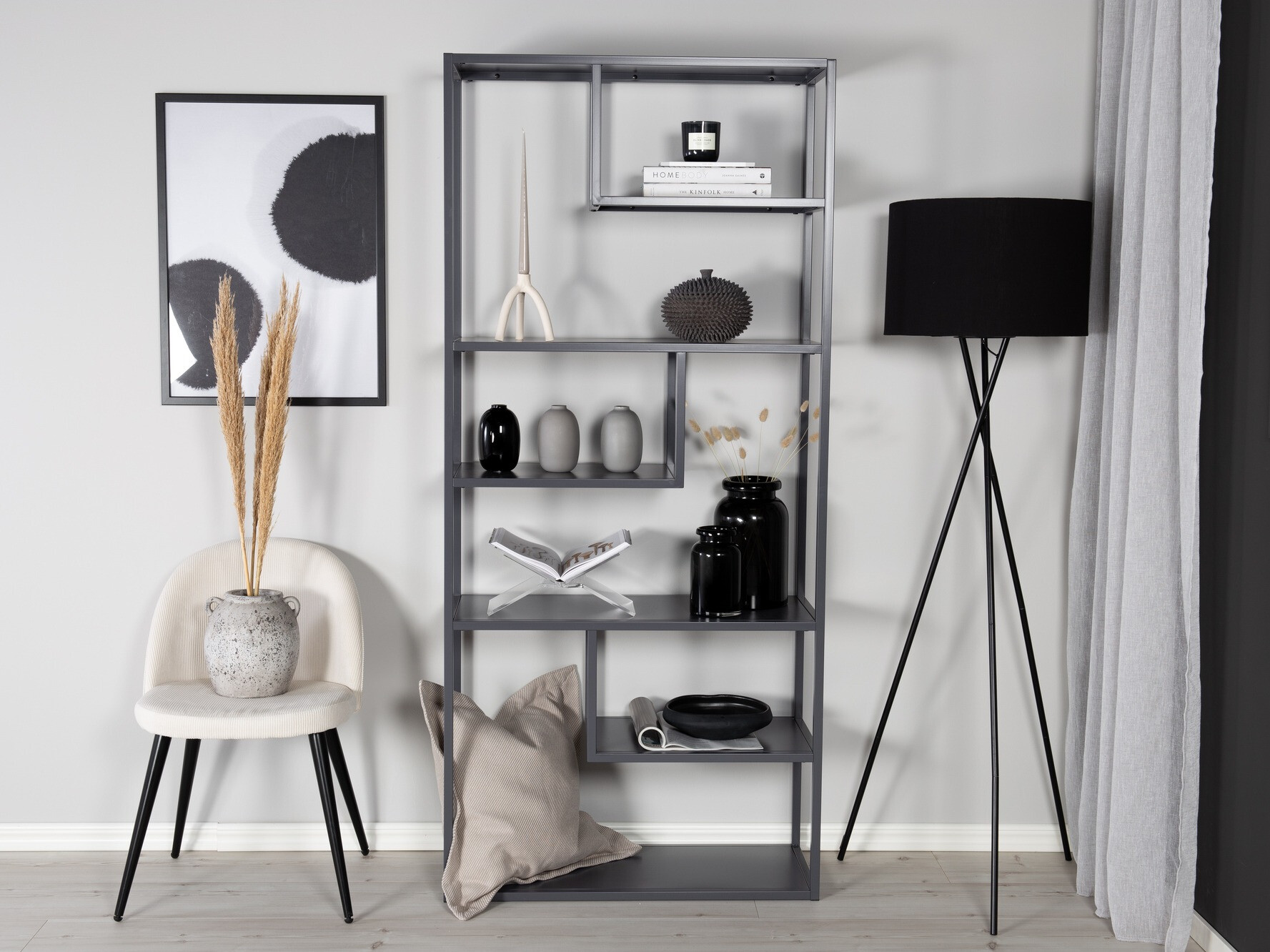 Könyvespolc Dallas 214 (Világosszürke)