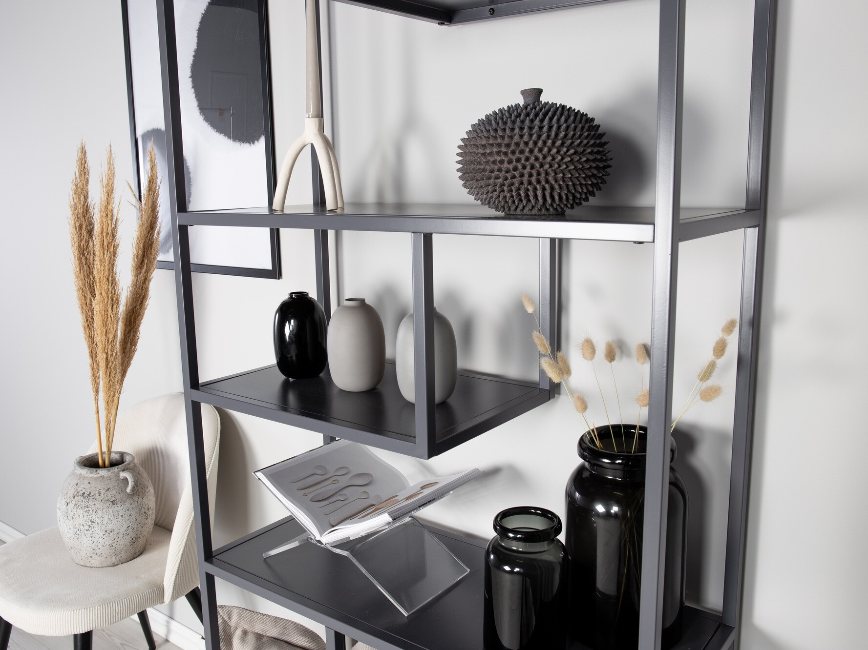 Könyvespolc Dallas 214 (Világosszürke)