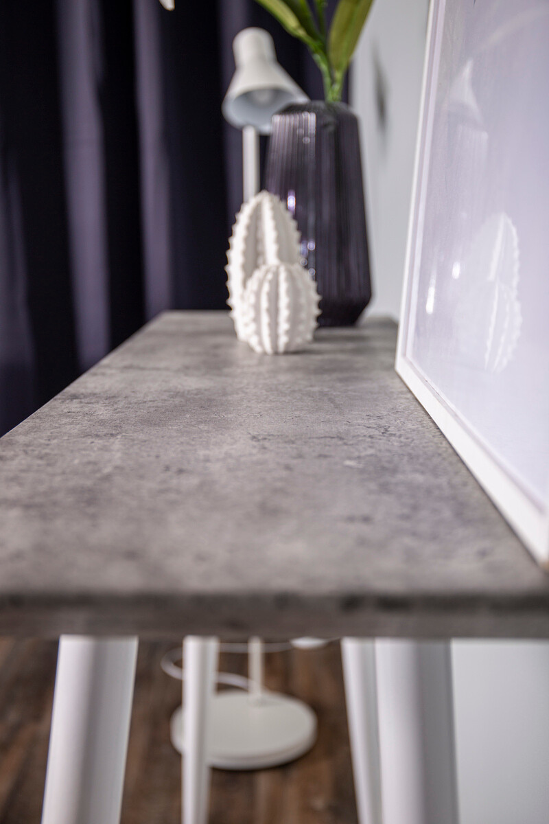 Konzolasztal Dallas 226 (Beton + Fehér)