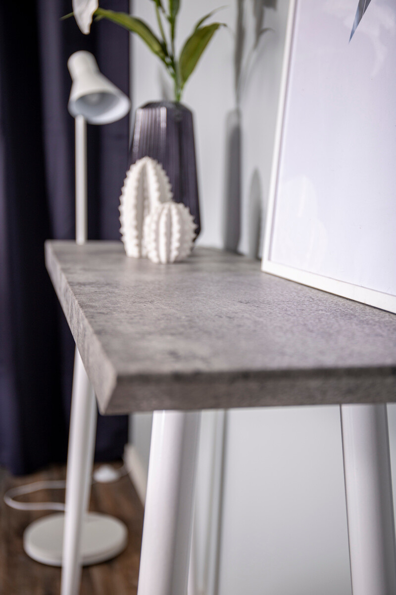 Konzolasztal Dallas 226 (Beton + Fehér)