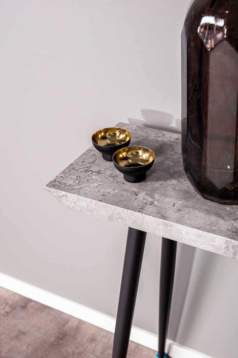 Konzolasztal Dallas 226 (Beton + Fekete)