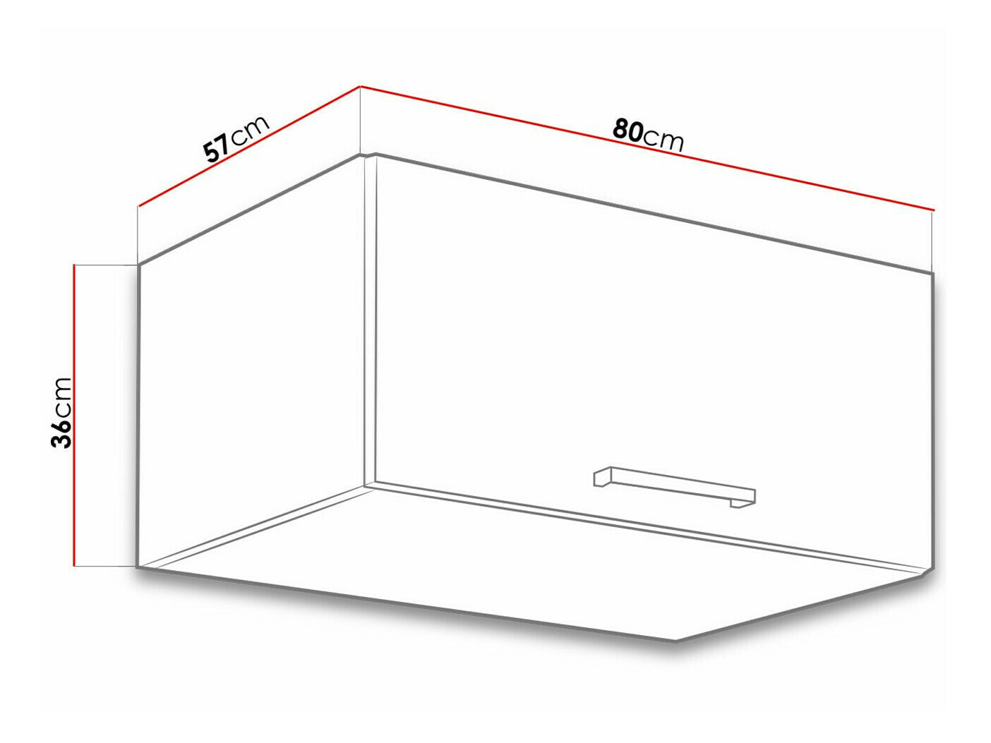 Moduláris fali szekrény Wood Dark 132
