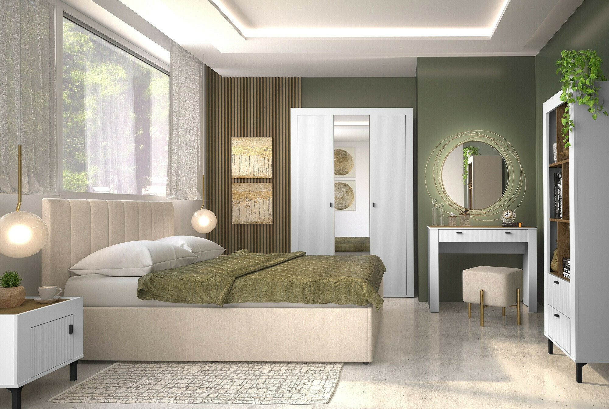 Gardróbszekrény Mormavu 101 (Matt fehér)