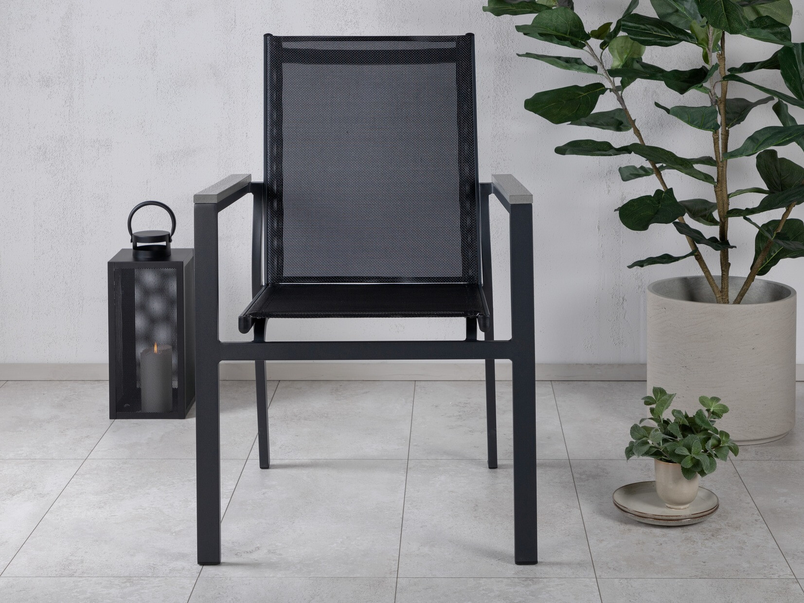 Kerti szék Dallas 2775 (Fekete + Szürke)