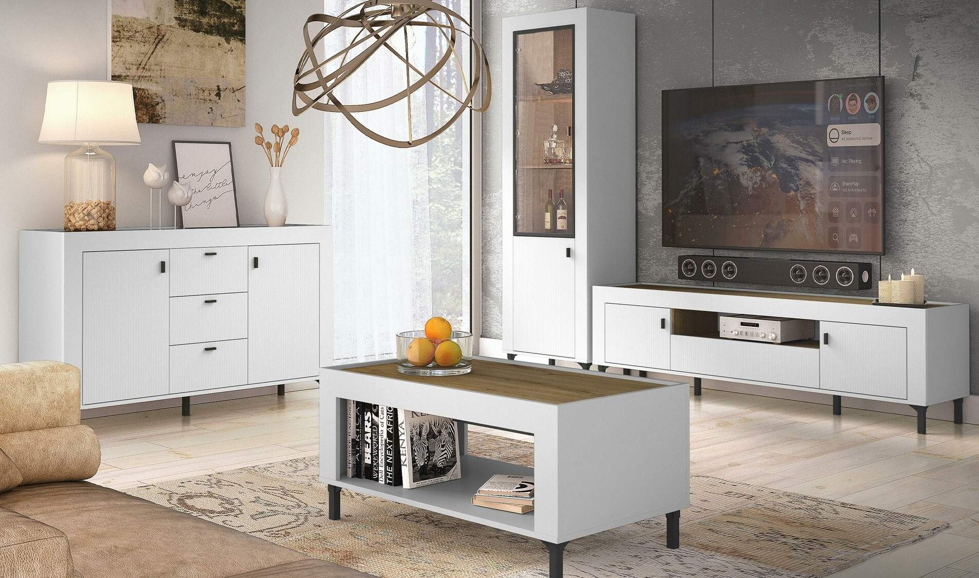 Könyvespolc Mormavu 104 (Matt fehér)