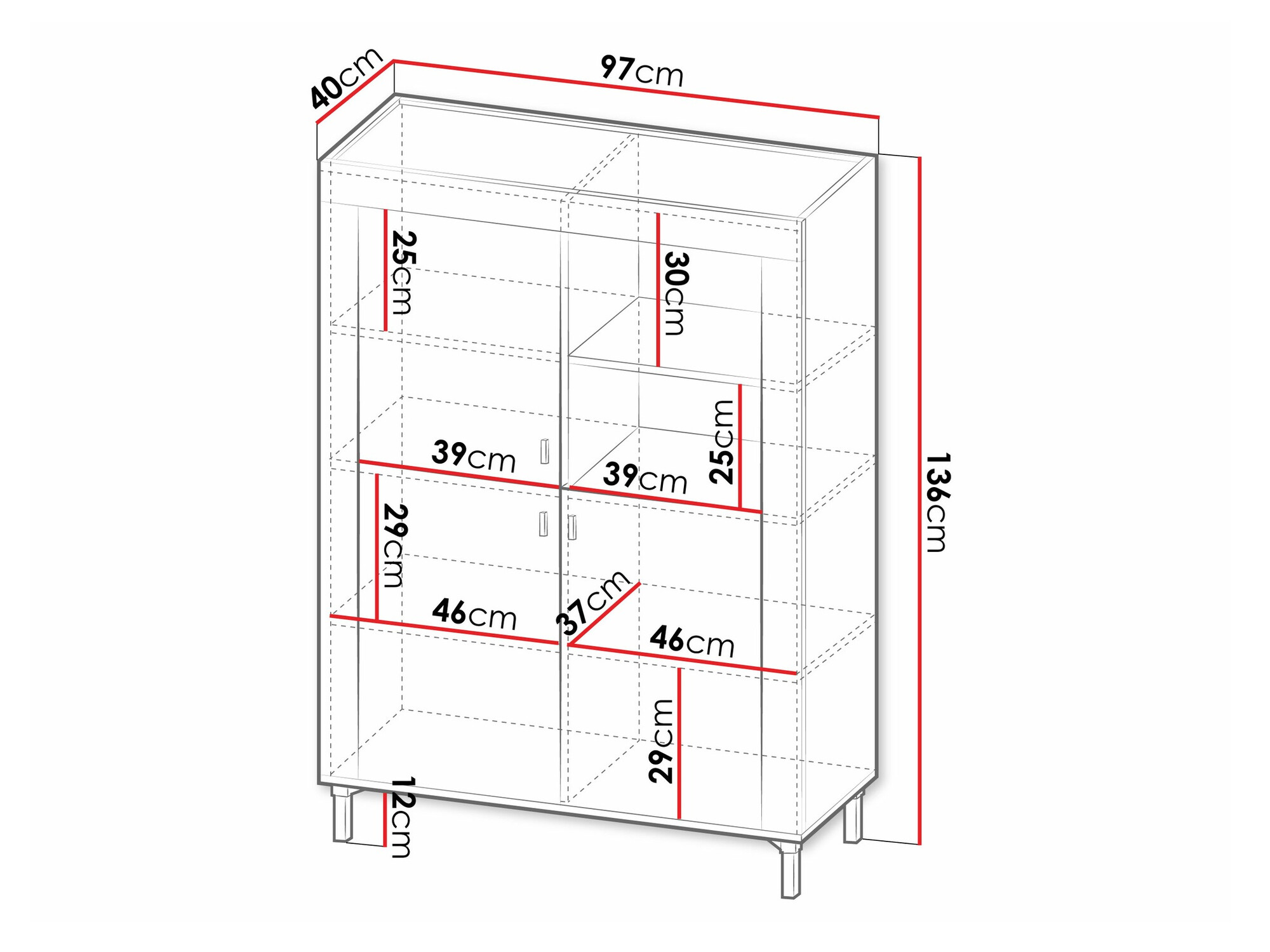 Könyvespolc Mormavu 105 (Matt fehér)