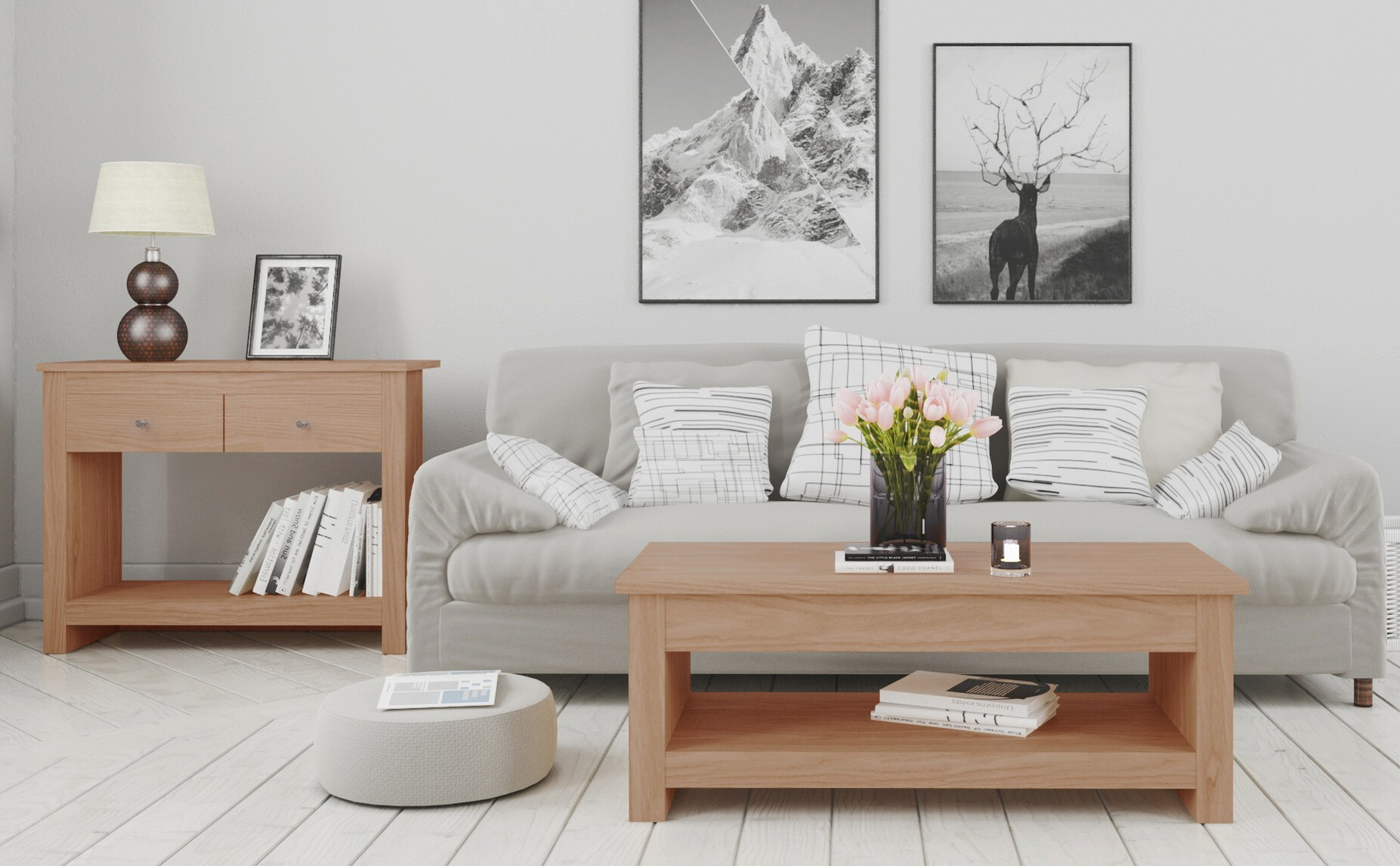 Konzolasztal Denton 1430 (Tölgy)