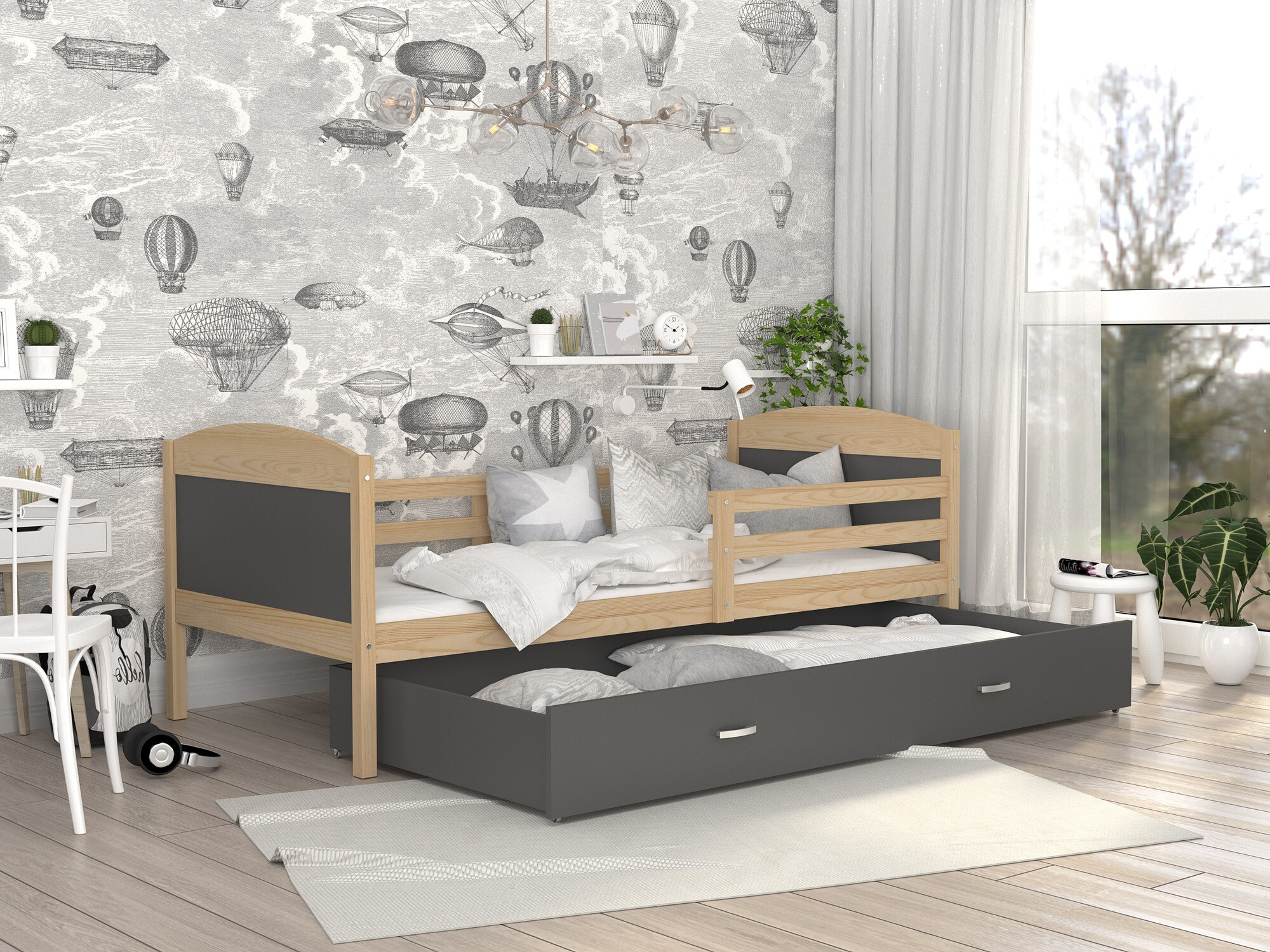 Ágy Aurora 127 (Fenyő)