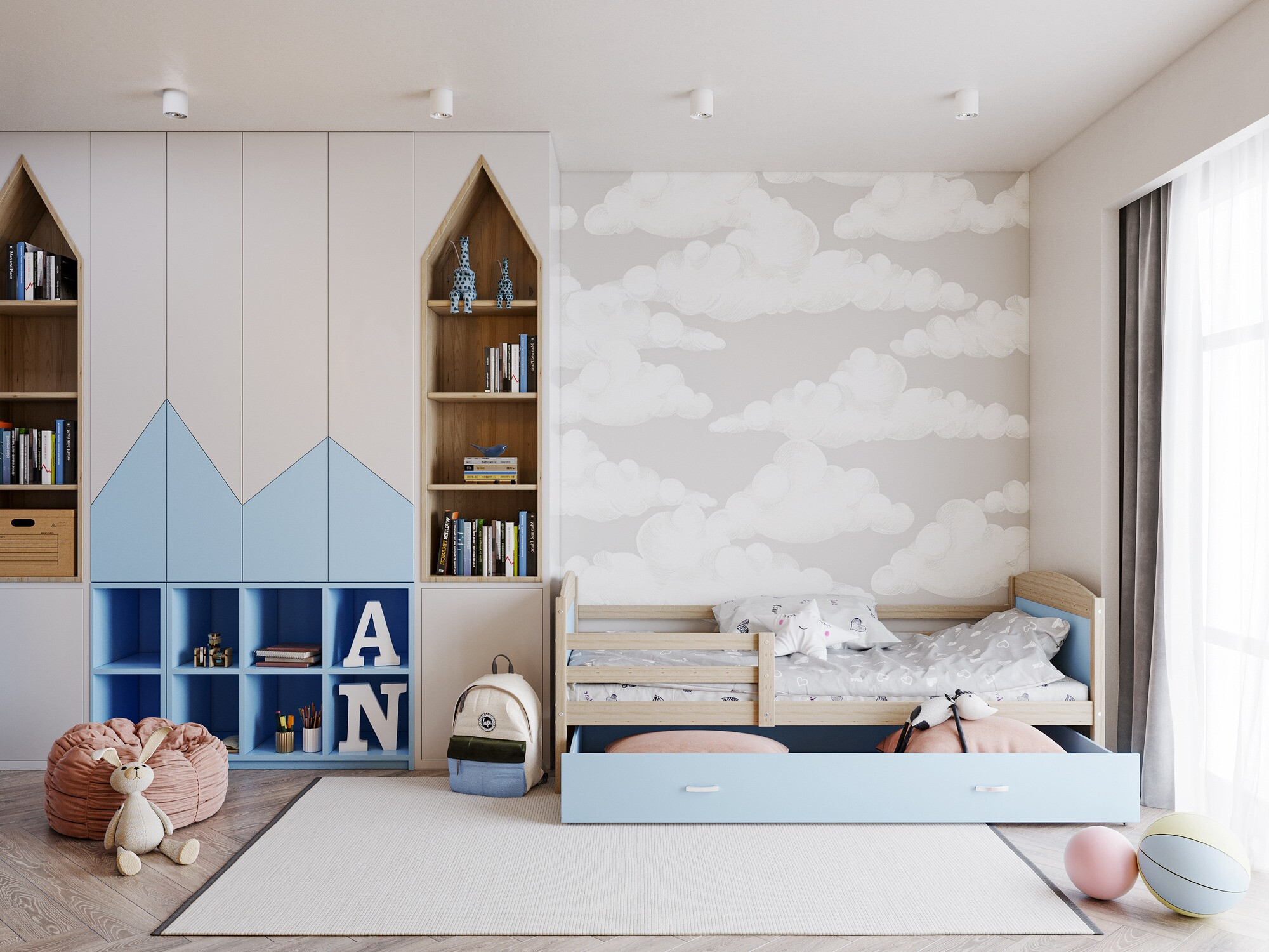 Ágy Aurora 127 (Fenyő)