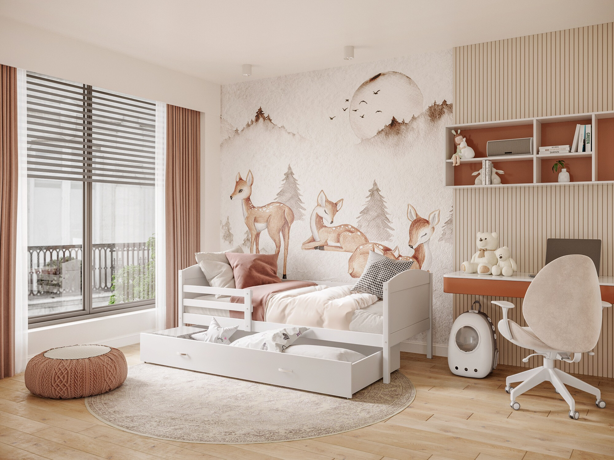 Ágy Aurora 128 (Fehér)