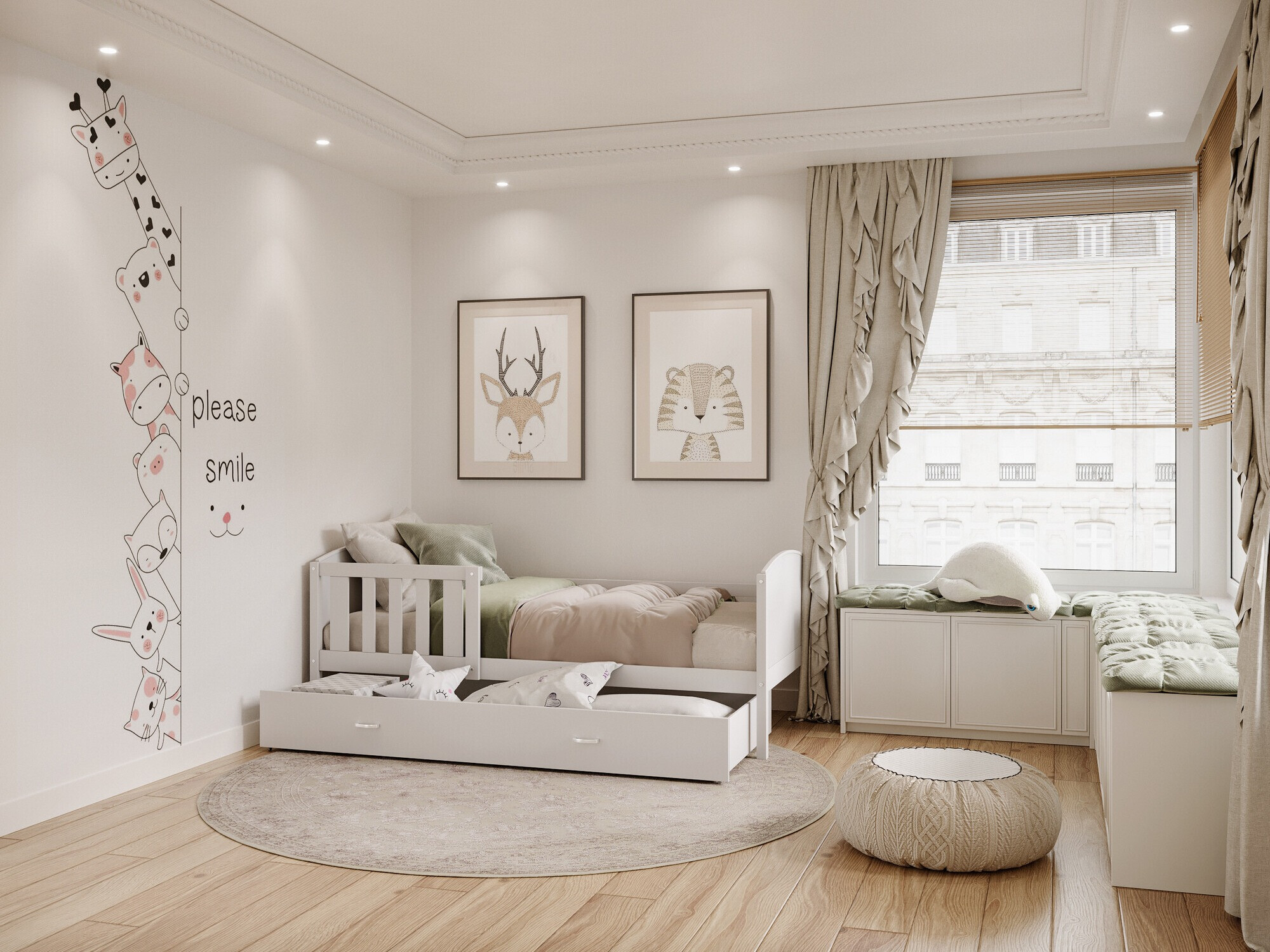 Ágy Aurora 131 (Fehér)