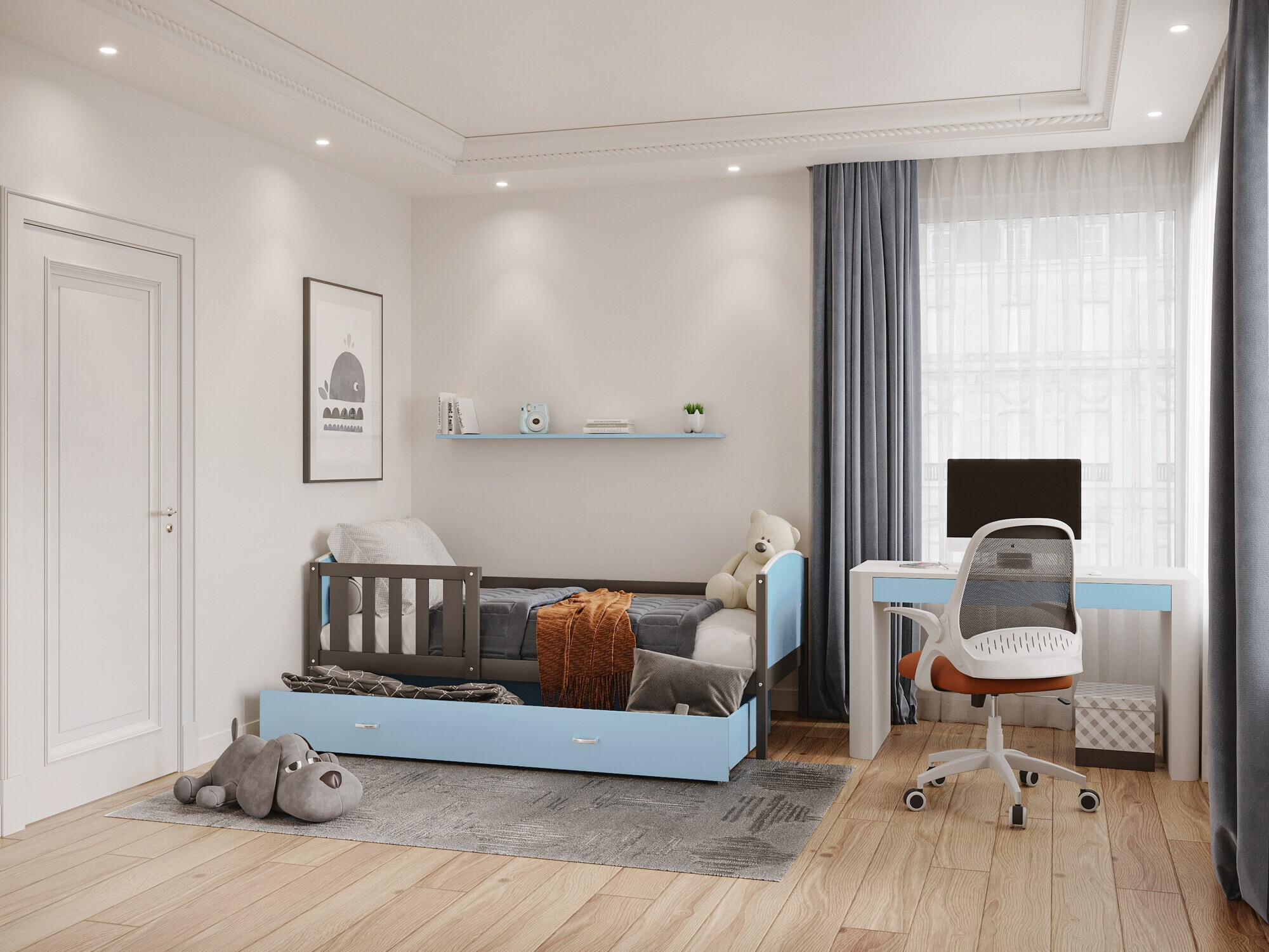 Ágy Aurora 131 (Szürke)