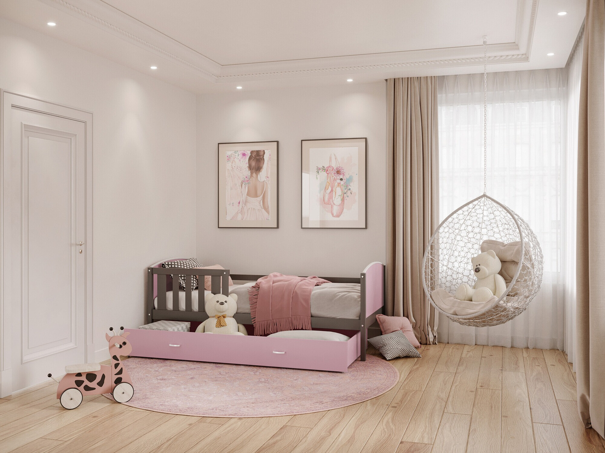 Ágy Aurora 131 (Szürke)