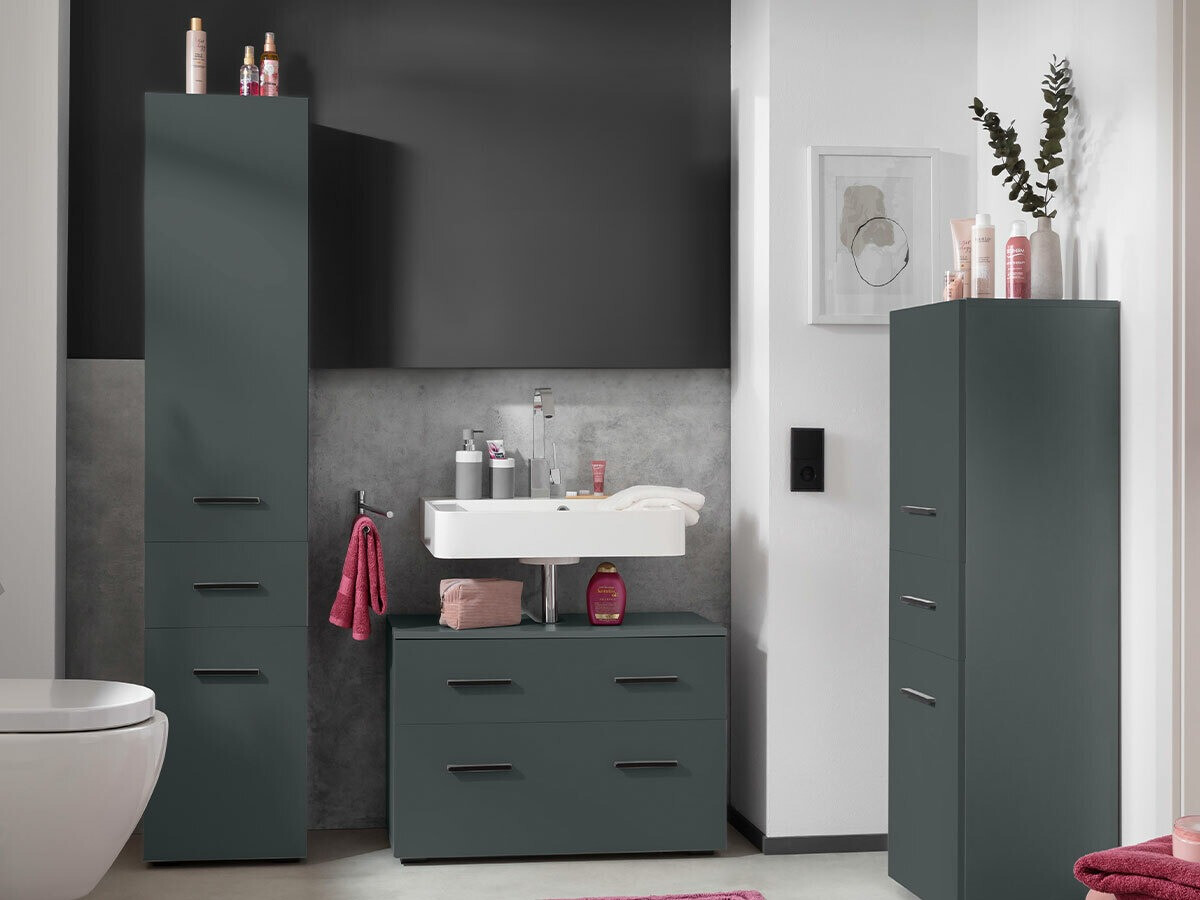 Fürdőszoba garnitúra Larlori 105 (Antracit)