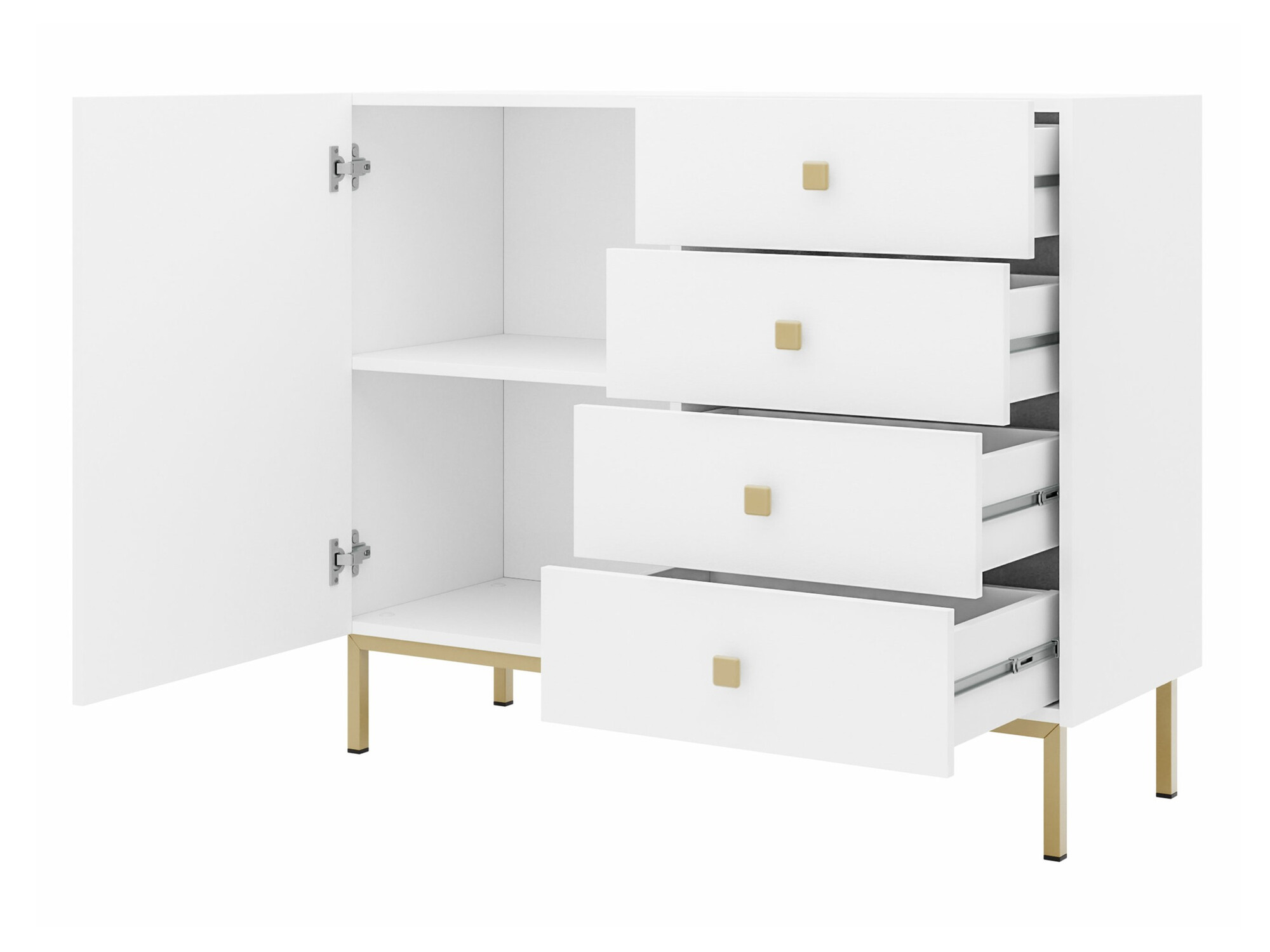 Komód Comfivo Nunove 100 (Fekete)