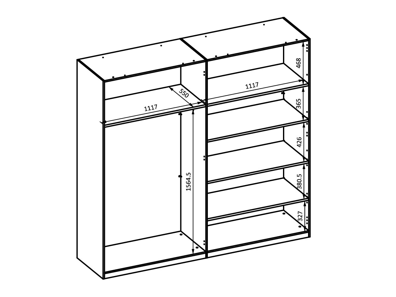 Gardróbszekrény Mirsevi 103 (Igen)