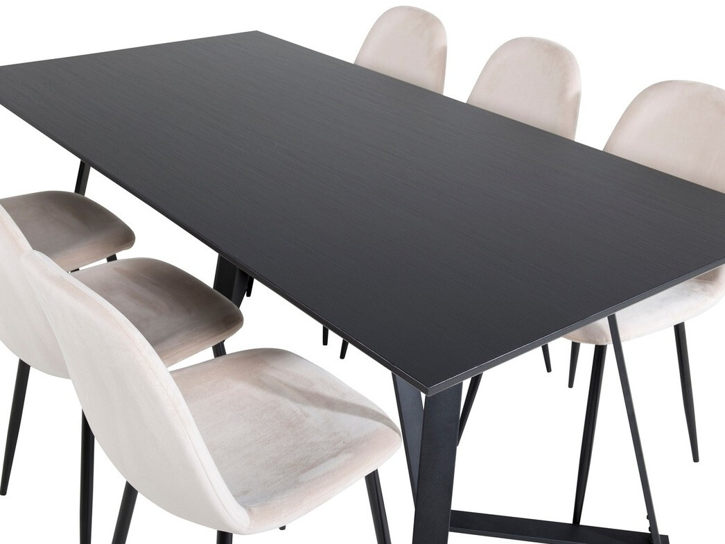 Étkezőgarnitúra Dallas 2476 (Bézs + Fekete)