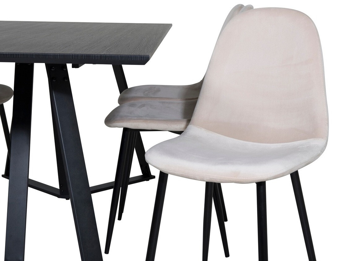 Étkezőgarnitúra Dallas 2476 (Bézs + Fekete)