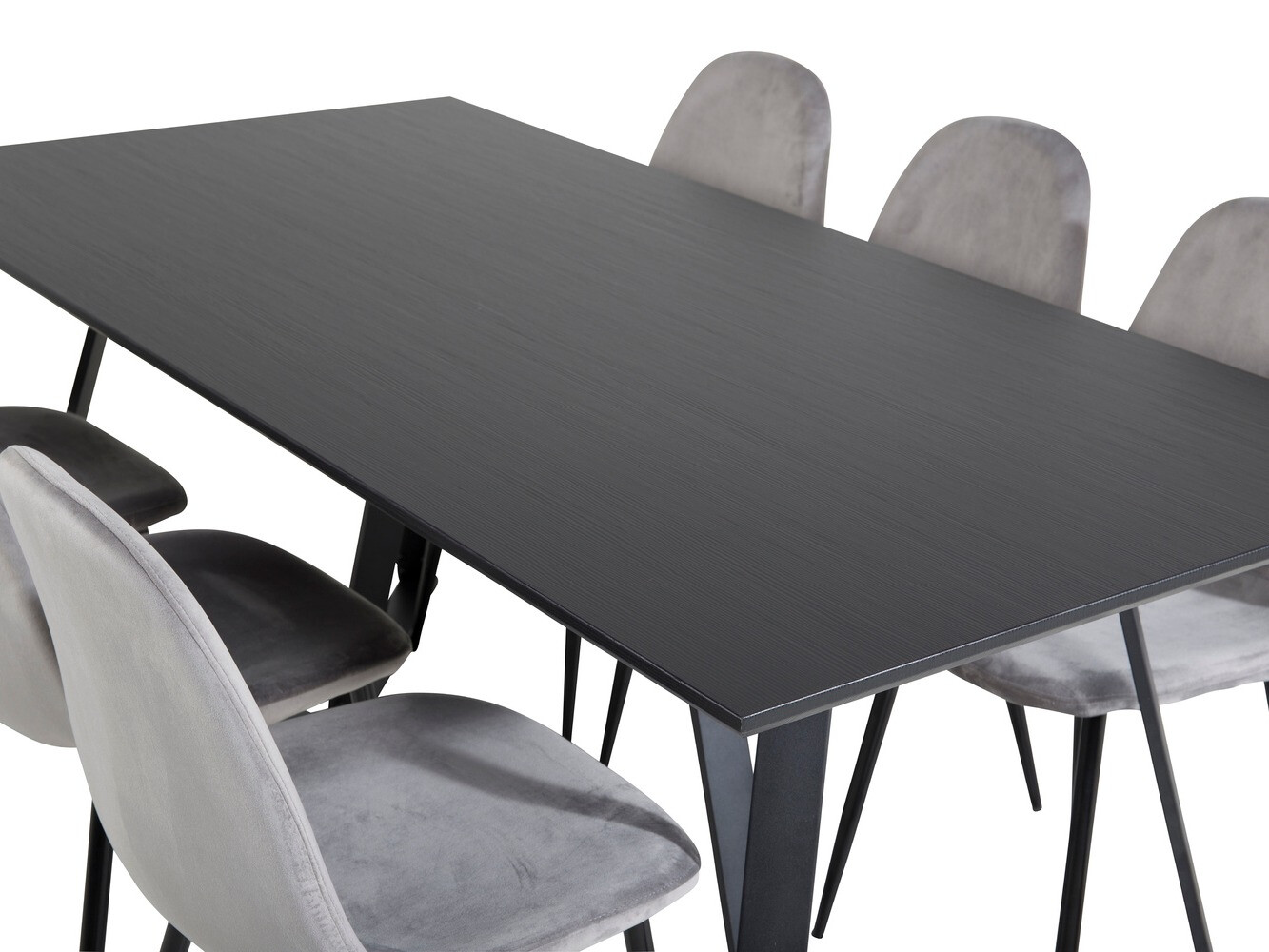 Étkezőgarnitúra Dallas 2476 (Szürke + Fekete)
