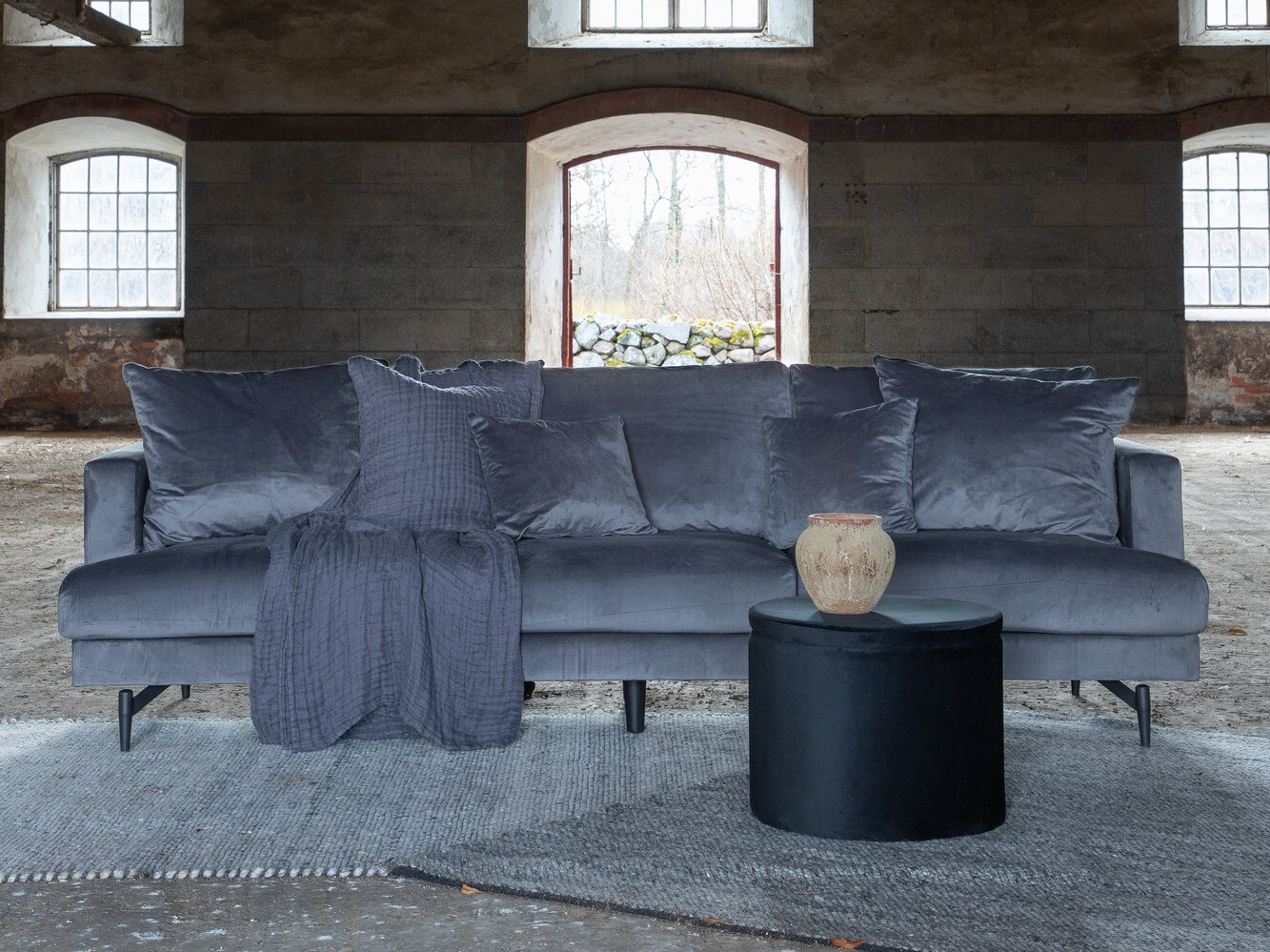 Kanapé Dallas 1699 (Sötétszürke)