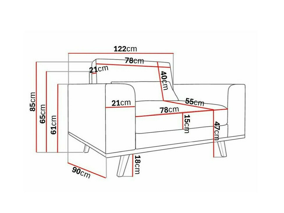 Fotel Floromo 109 (Melva 02)