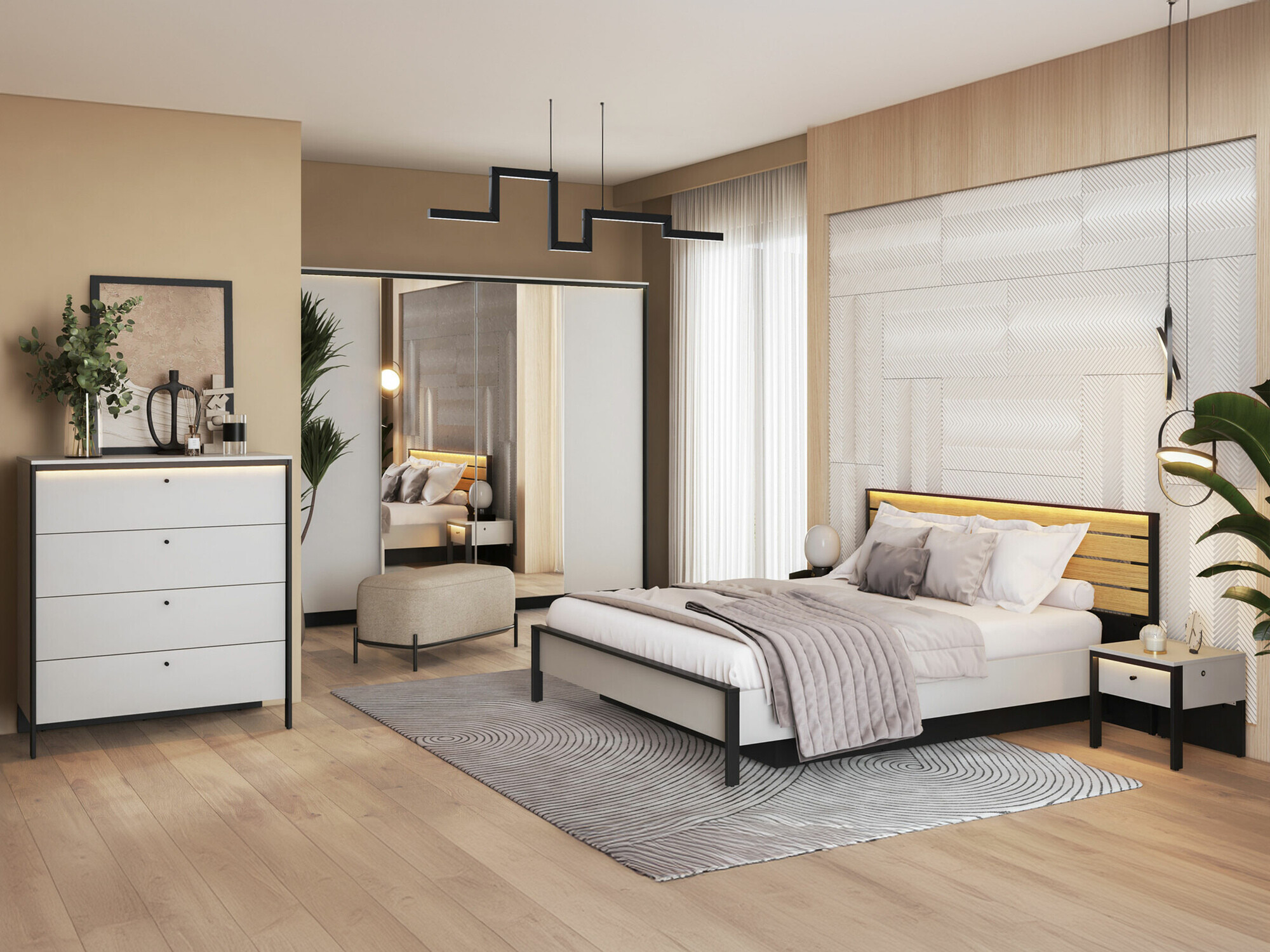 Hálószoba garnitúra Almela 105 (Igen)