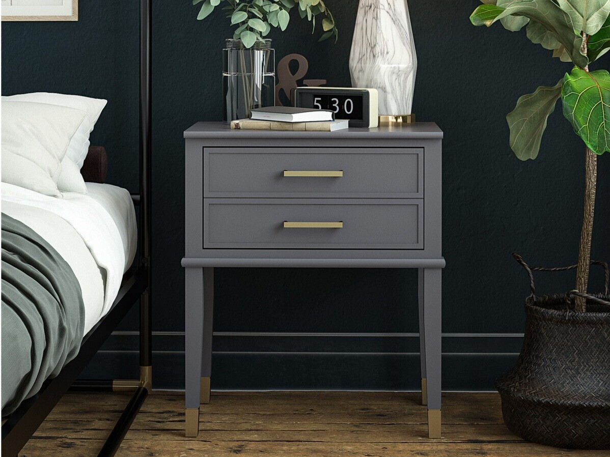 Éjjeliszekrény CosmoLiving by Cosmopolitan Belromu 104 (Grafit)