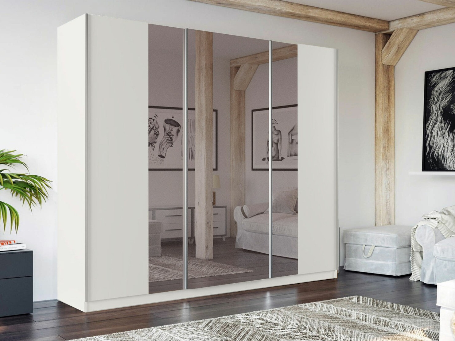 Gardróbszekrény Honolulu 129 (Fehér)