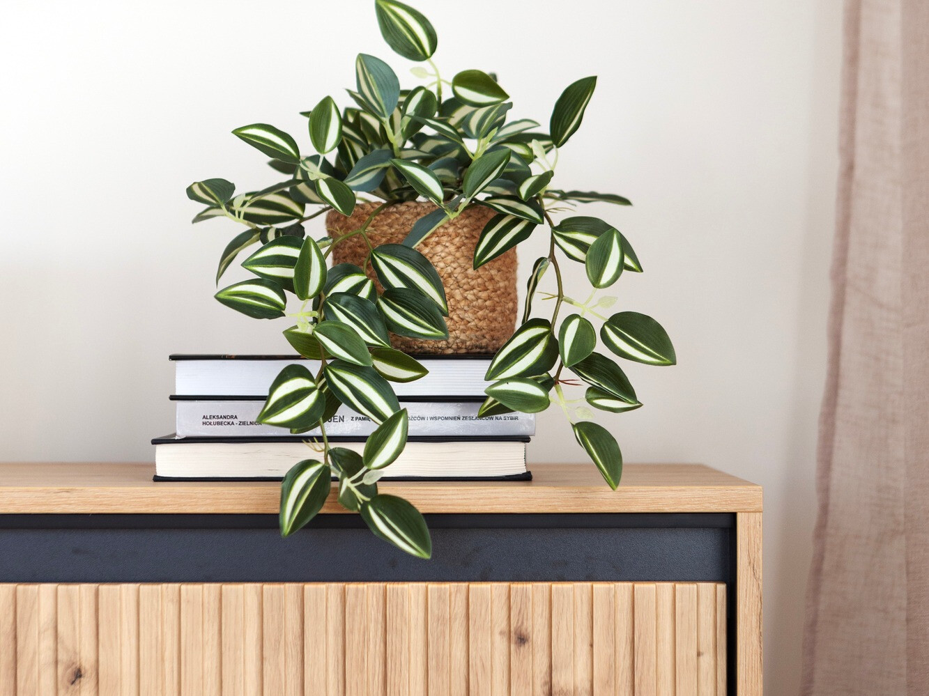 TV-állvány Fernolu 105 (Artisan tölgy + Fekete)