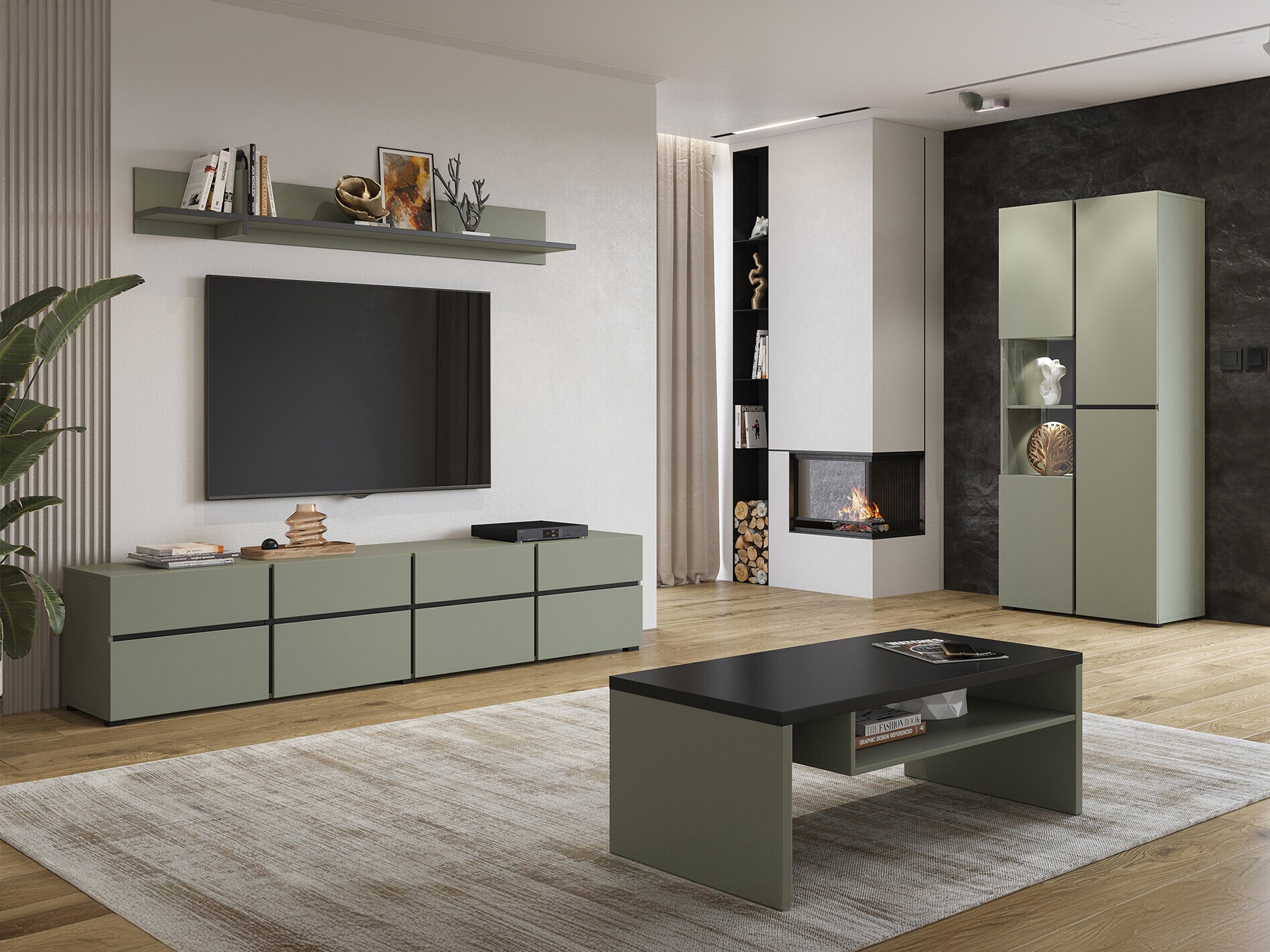 Nappali szett Alfere 117 (Zöld)