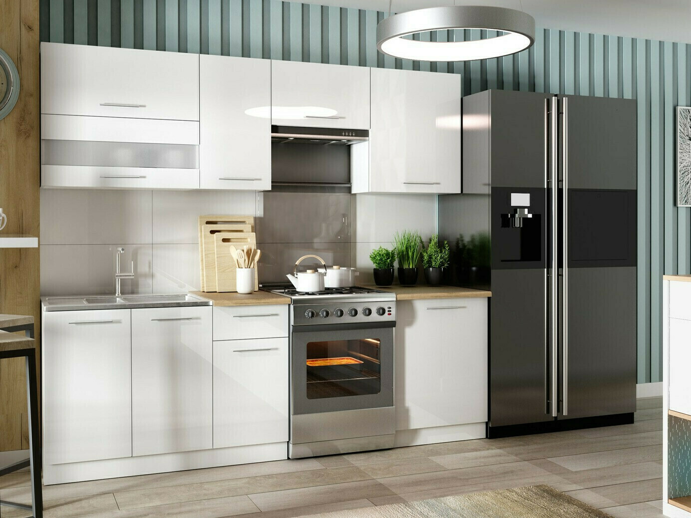 Moduláris fali szekrény Tiffa White 127