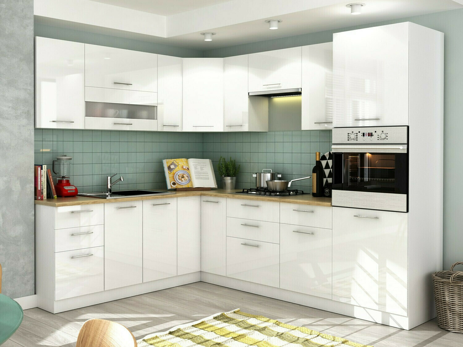 Moduláris fali szekrény Tiffa White 127