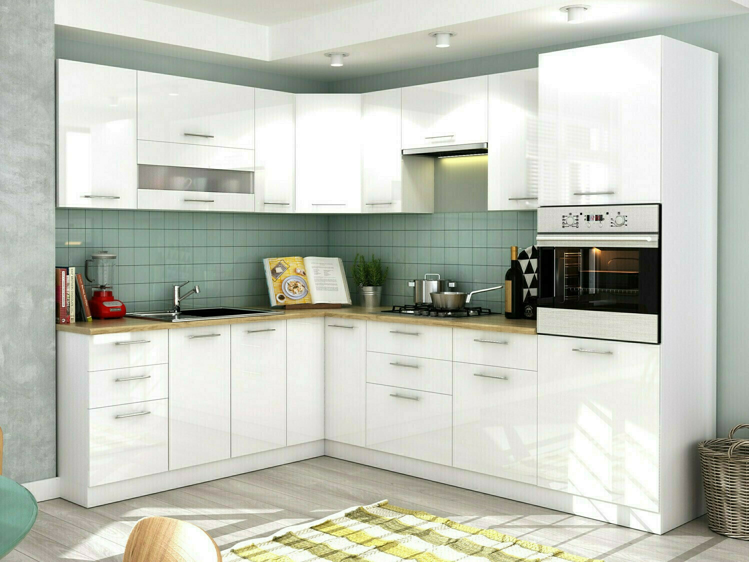 Moduláris fali szekrény Tiffa White 130