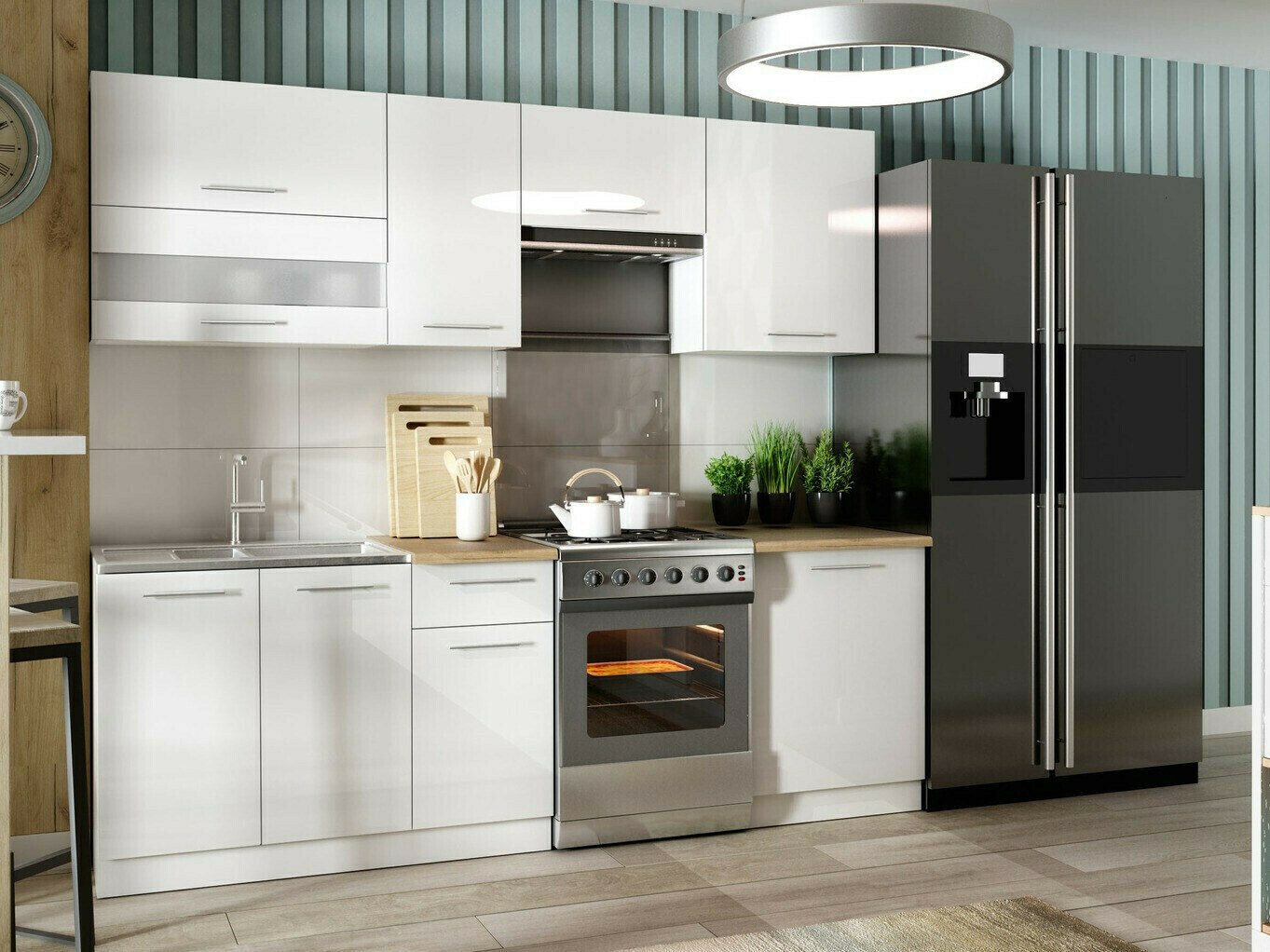 Moduláris fali szekrény Tiffa White 131