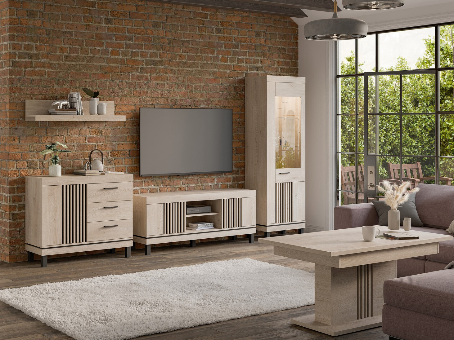 Kihajtható dohányzóasztal Sermelu 118