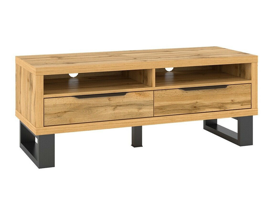 TV-állvány Avicavu 100 (Wotan tölgy + Fekete)