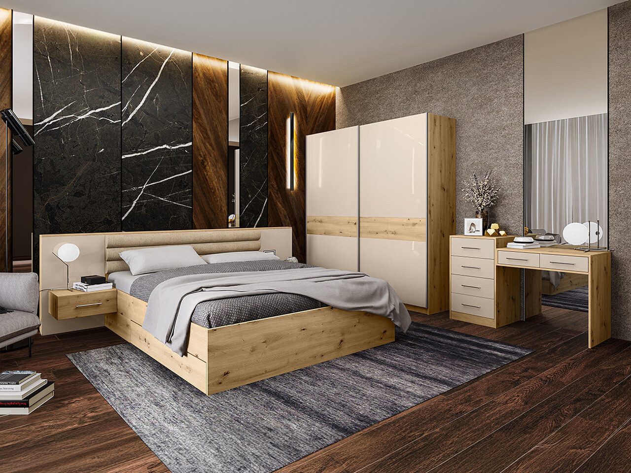 Hálószoba garnitúra Luvira 104